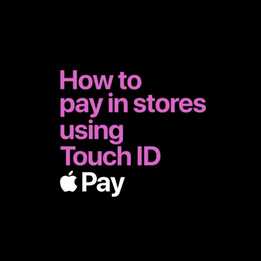 how to pay in store using touch id apple pay black